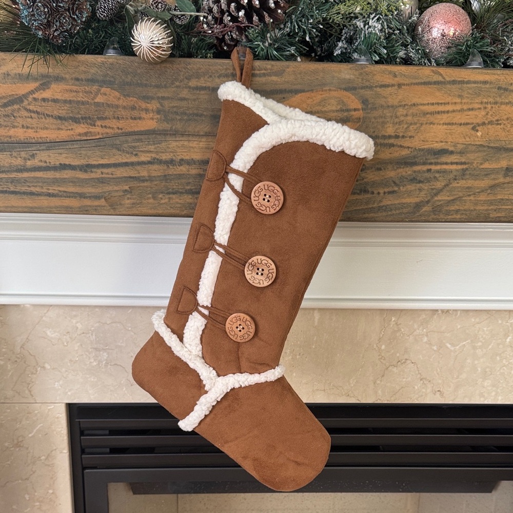 UGG Brown Christmas Stocking
